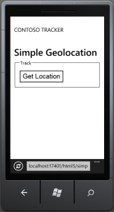 Geolocation Page