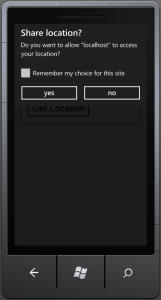 Geolocation Allow