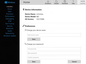 Windows Device Portal